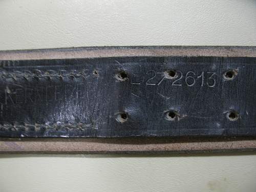 RZM Leather Belt Markings