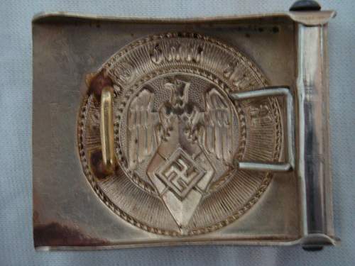 Before &amp; After Photos of Cleaned/Restored HJ Buckle
