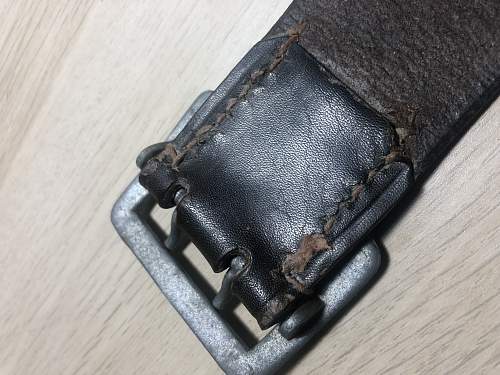 Unknow brown leather belt