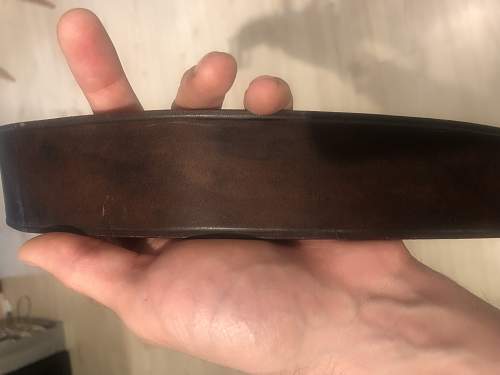 Unknow brown leather belt