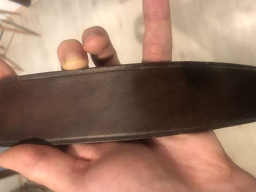 Unknow brown leather belt