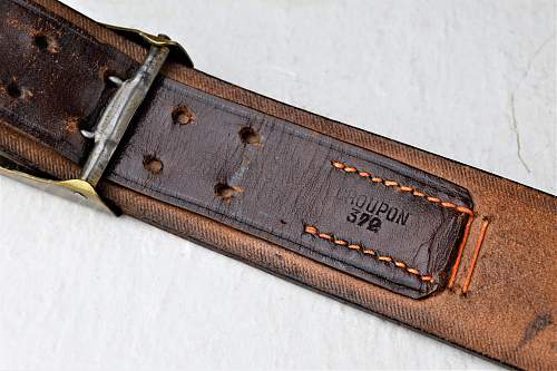 RZM Leather Belt Markings