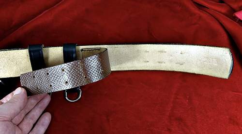 Officers leather belt