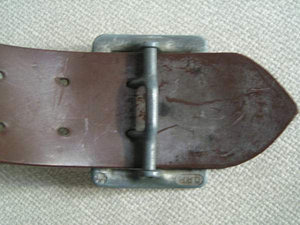 Brown belt and buckle