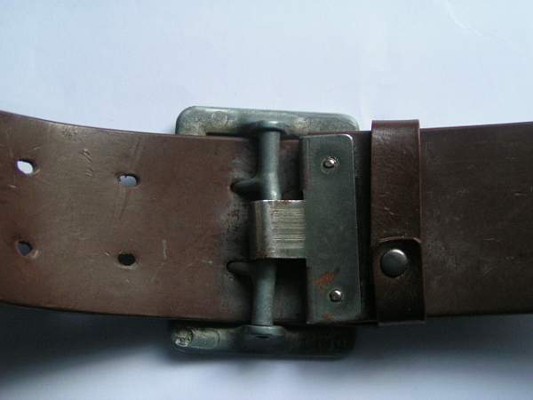 Brown belt and buckle