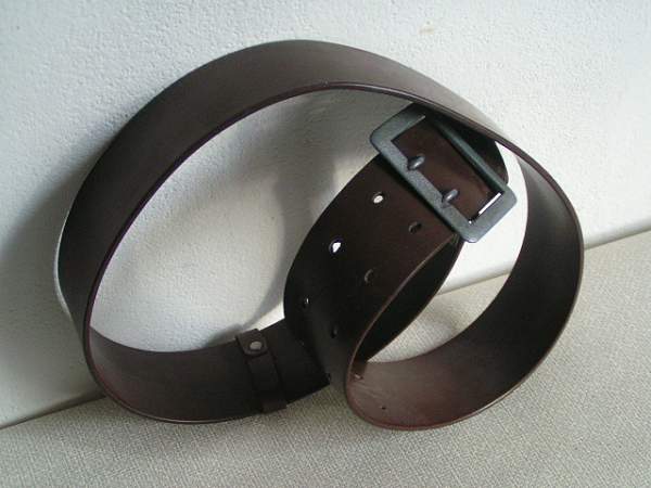 Brown belt and buckle