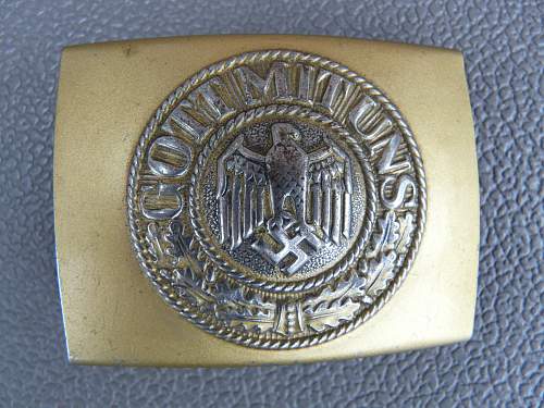 WWII German Belt Buckle.  KM?