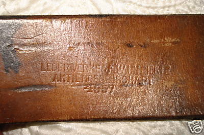 1937 dated belt
