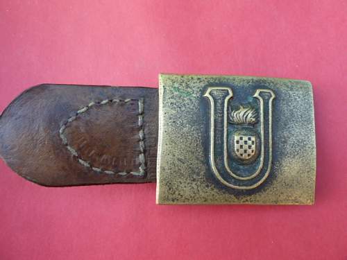 Kroatien, Ustasa belt buckle,Original?