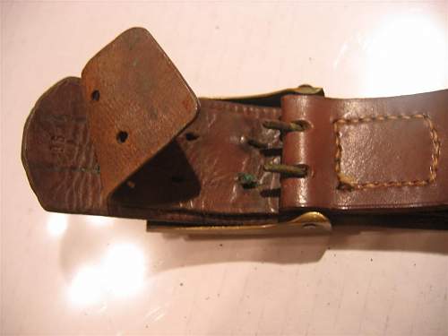 WWI Belt &amp; Buckle with ammo pouch