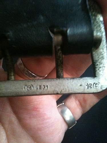 Open frame RZM marked belt buckle?