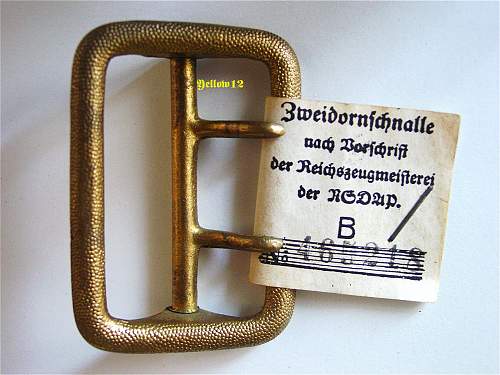 Two claw buckle of  NSDAP