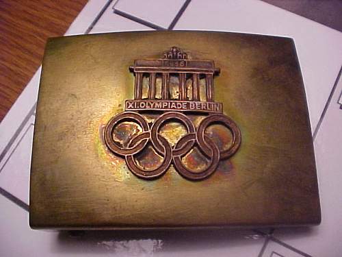 1936 Berlin Olympics Buckle