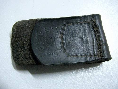 Leather tab