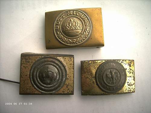 Unknown (Miniature) Belt Buckle - Third Reich Era - Salesman's Sample or Child's Play Uniform