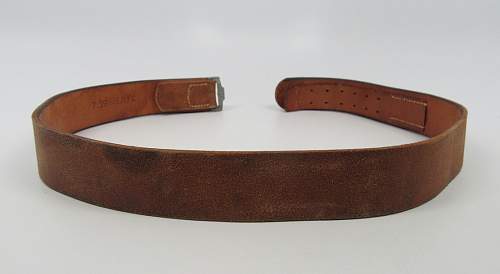 brown belt with unit marking?