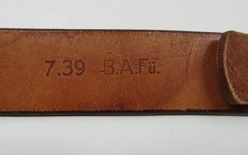 brown belt with unit marking?