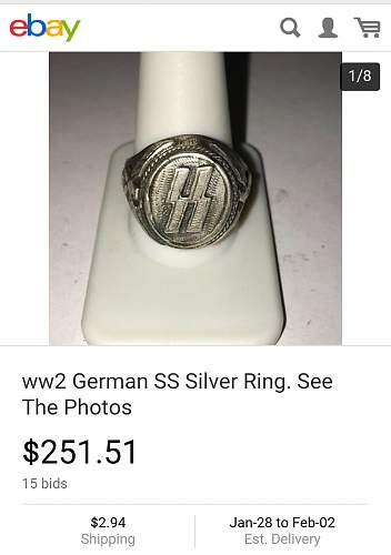 YES YOU CAN!!! Sell Third Reich buckles on eBay, as long as they are fake! Check these out!!!