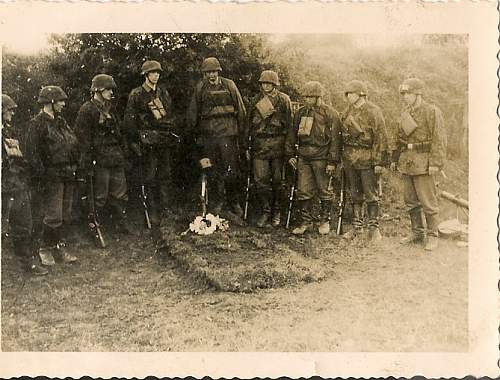 SS men burrying a fallen comrade,Interesting set of photos