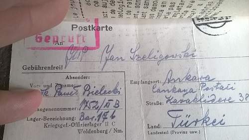 Help needed with POW letter to Turkey Polish text