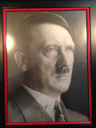 Signed photo of Adolph Hitler