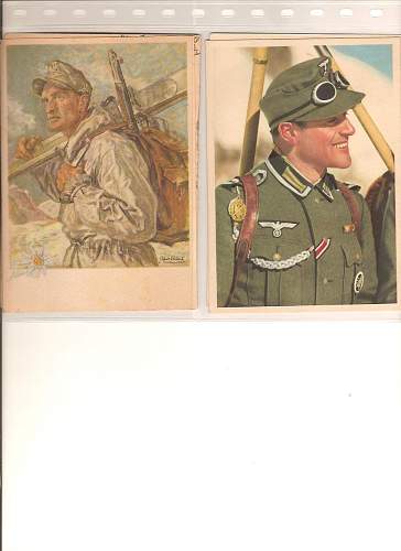 Gebirgsjager Postcards