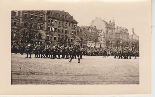 SA parade with staff car.