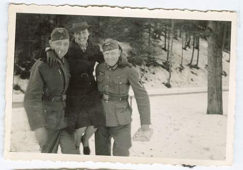 Could someone help me identify the army divisions of these photographs?