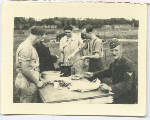 Could someone help me identify the army divisions of these photographs?