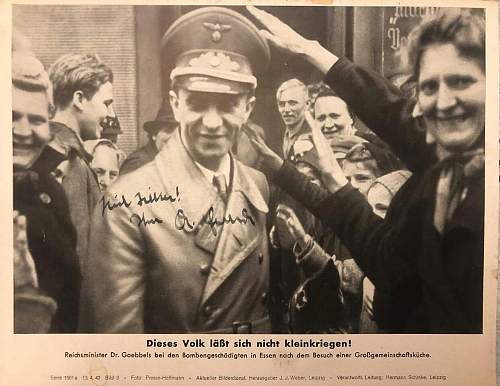 Goebbels signed pic...opinions