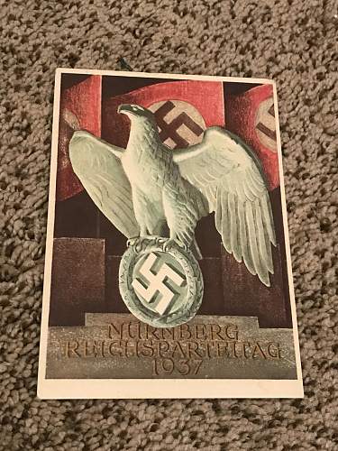 1936 And 1937 Reichsparteitag Postcatds