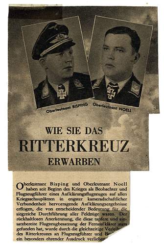 German Ritterkreuz recipient photo help/translation