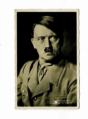 Reichskanzler Adolf Hitler Poatcard #47, Is it real?