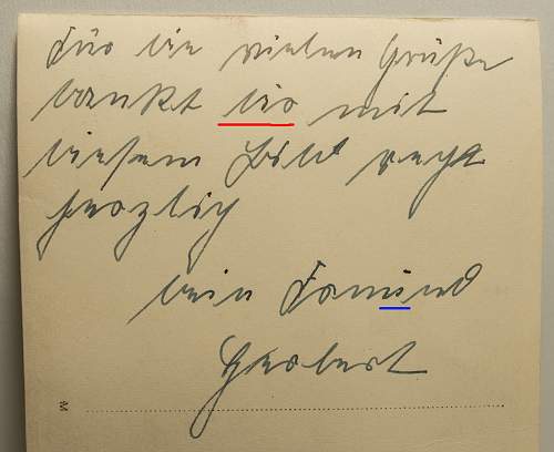 Deciphering German writing on portrait