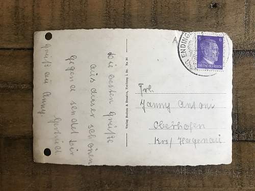 Help translating WWII German Postcards