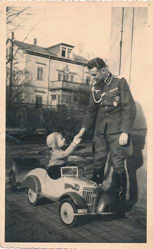 Soldier with boy &amp; boy in uniform