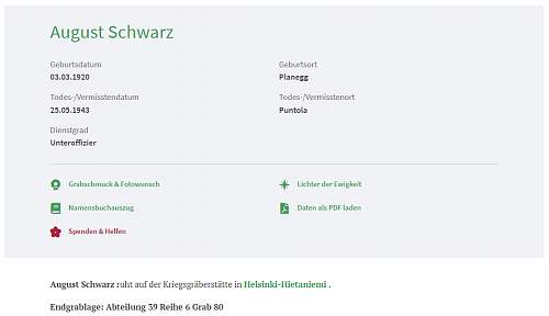 Sterbebild to Bordmonteur/Bordschütze Unteroffizier Gustl Schwartz.