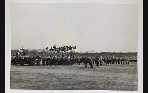 Original photo showing a Nazi gathering during WW2 Era