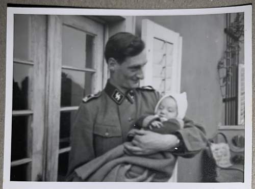 Original photos showing an SS Man on his wedding day.