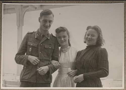 Original photos showing an SS Man on his wedding day.