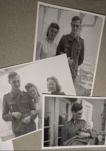 Original photos showing an SS Man on his wedding day.