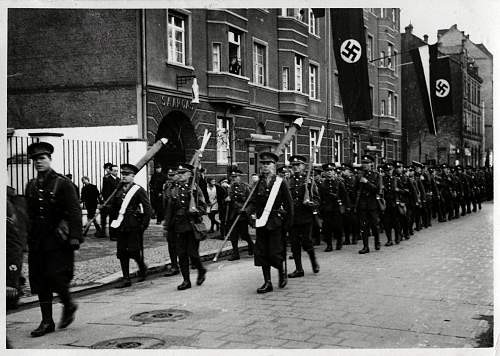 Dutch troops marching under German flags?