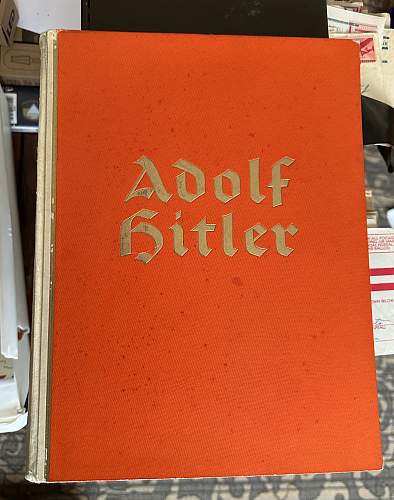 Adolf Hitler stamp album, never used