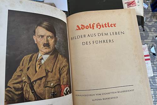 Adolf Hitler stamp album, never used