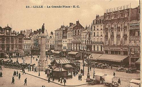 Bison I column in a French city