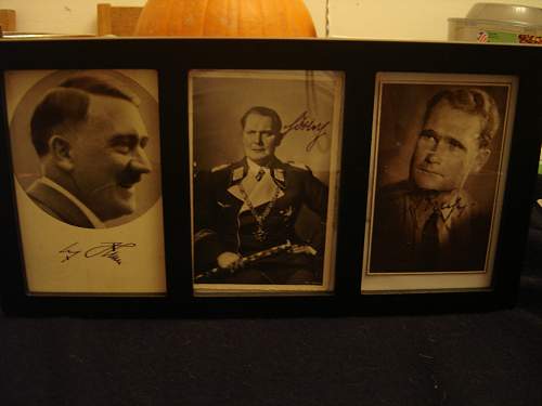 Picture with Hitler, Goring, Himmler, and Strasser Signatures - 1929 - Fake?