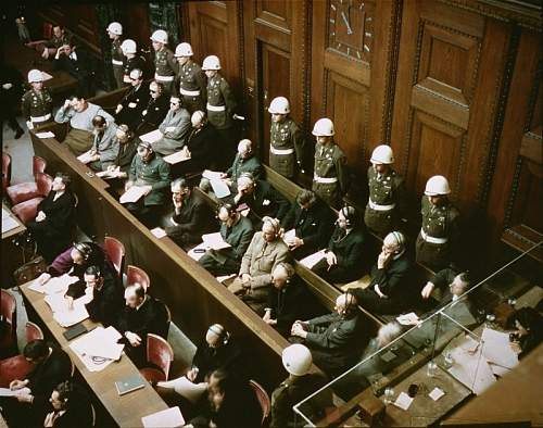 Photos taken from within The Nuremburg Trial