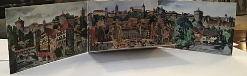 POP UP card dated 1937 ……NUREMBERG THEN AND NOW