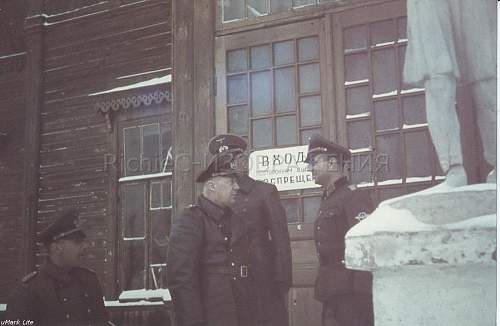 Odd GI Bringback: colour German photo, Heer &amp; Police taken in Russia