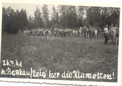 1941 Strassburg-Wolchow. Pictures- diary. 3. Schw. Art. Abt. 680